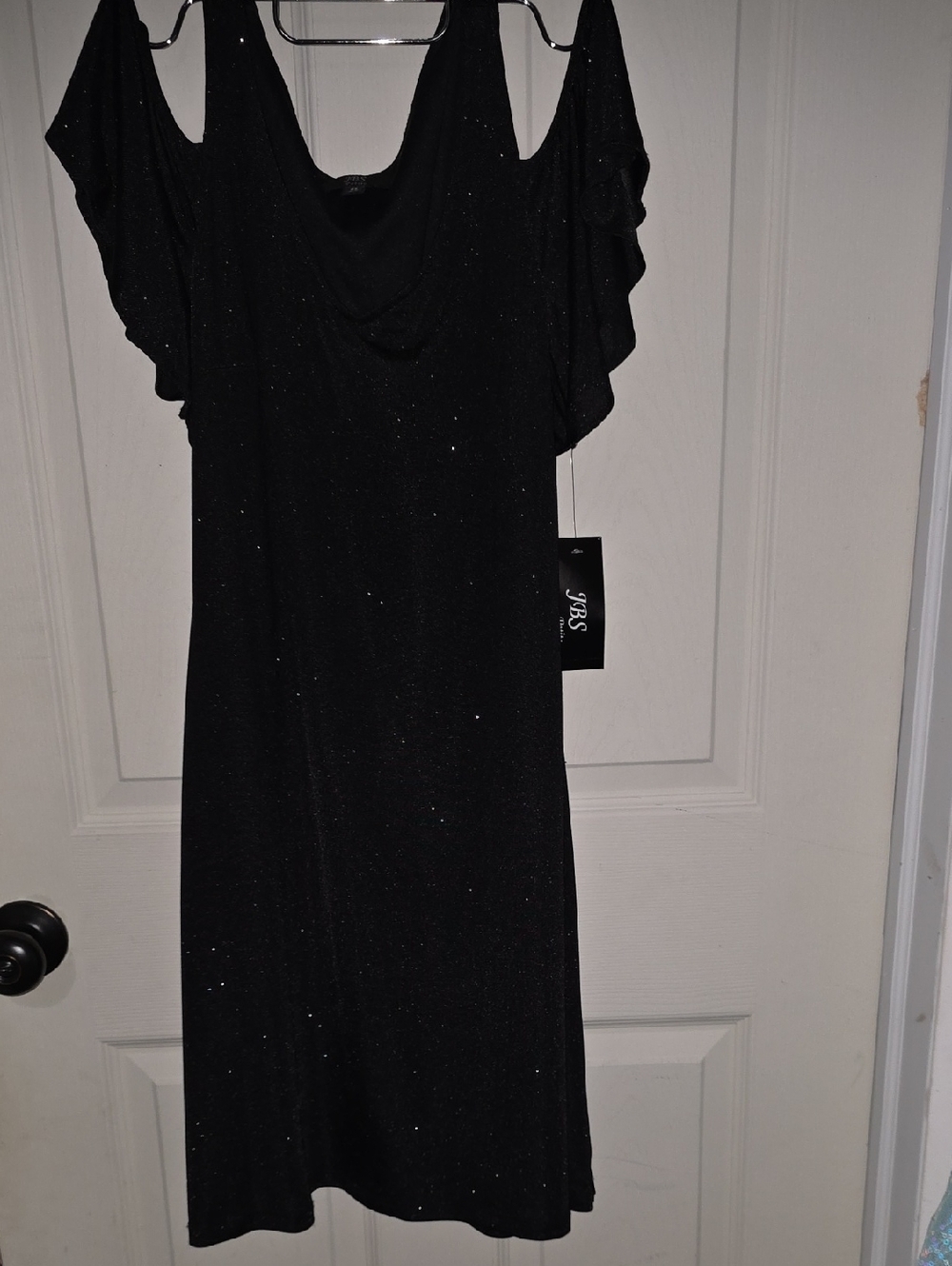 J.B.S. Brand Dress NEW WITH TAGS Black Sparkle Evening DRESS